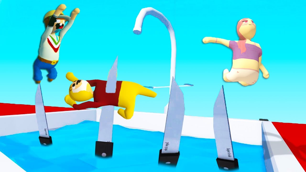 &iexcl;99% IMPOSIBLE PASAR ESTE MAPA DE PLASTILINA! 😱 SILVIO, LINDA Y PANCRACIO en HUMAN FALL FLAT