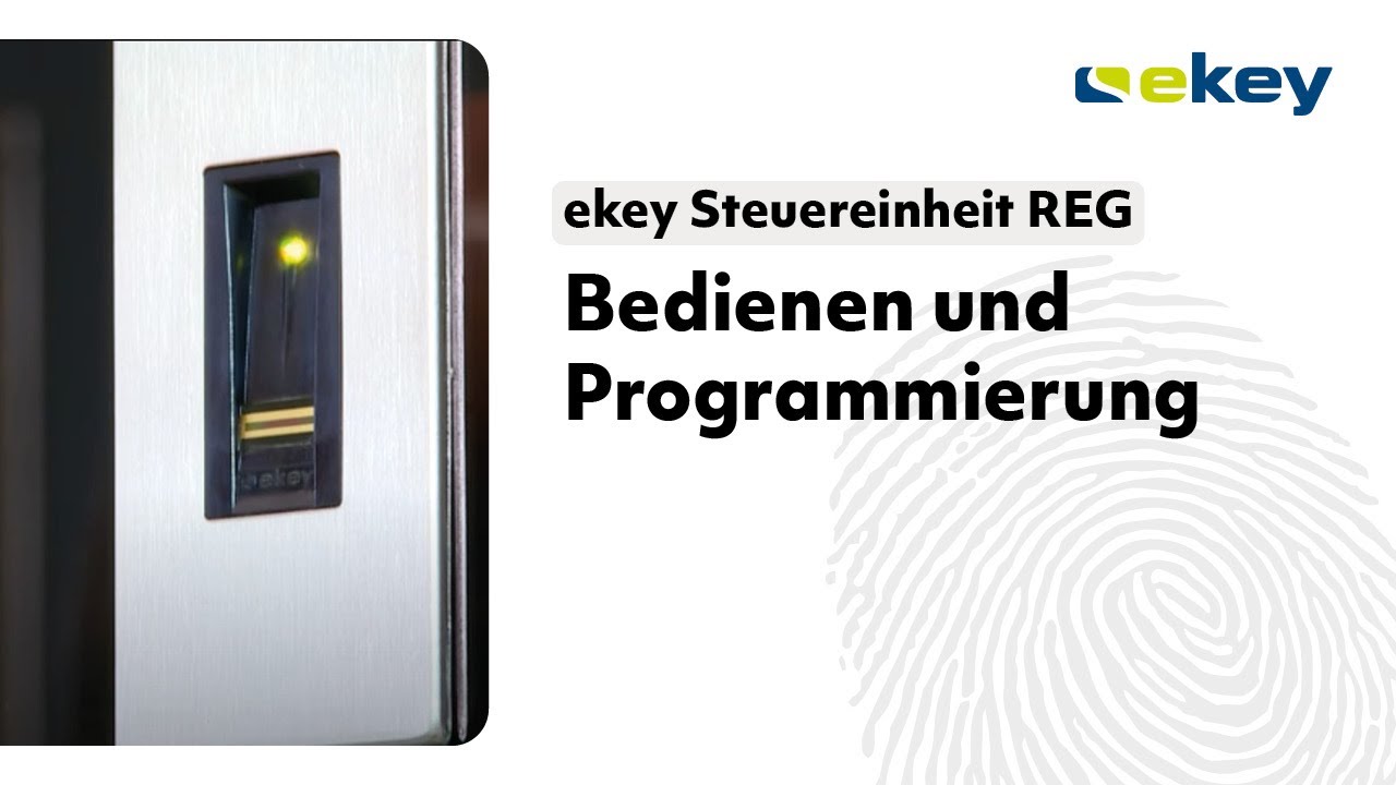 ekey Steuereinheit REG – Bedienen und Programmierung DE