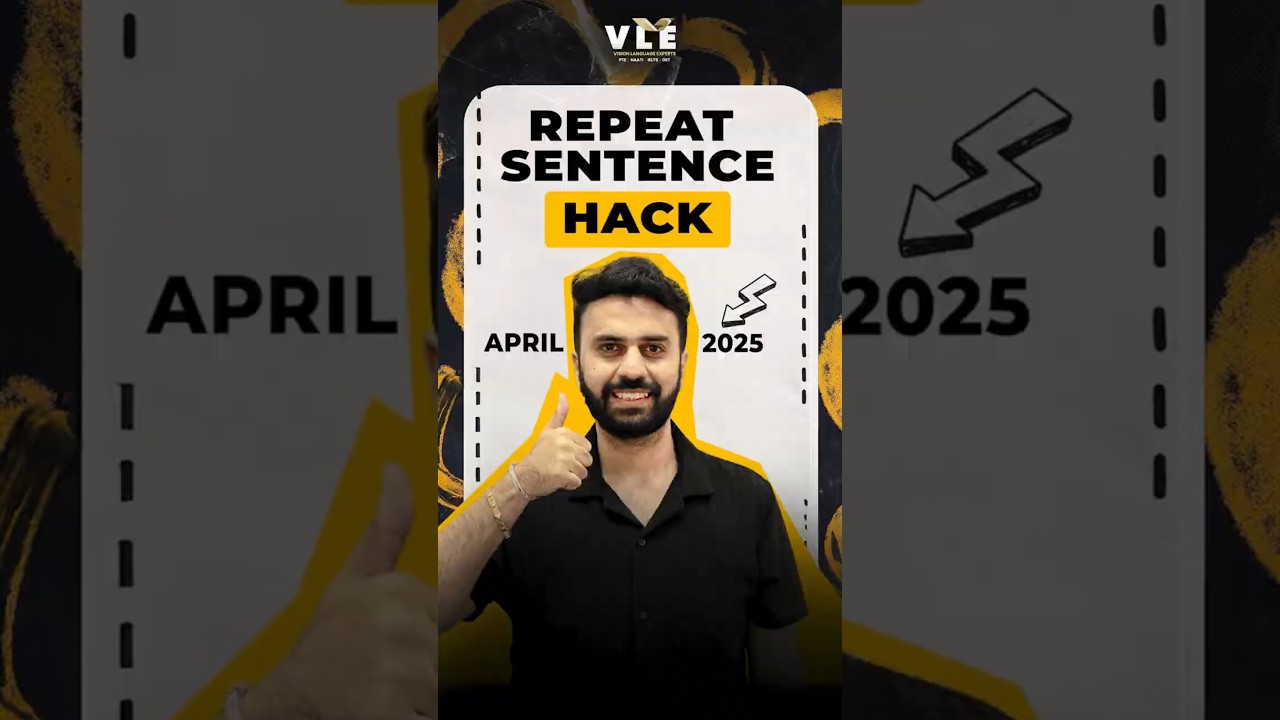 PTE Repeat Sentence Hack April 2025!