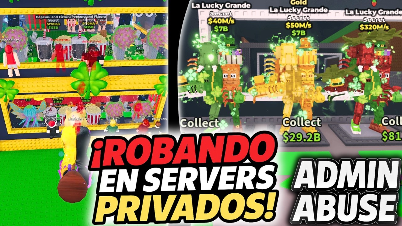 ROBÉ EN SERVIDORES PRIVADOS con MI BASE LLENA de MÁQUINAS ANTES DEL ADMIN ABUSE 😱🔥