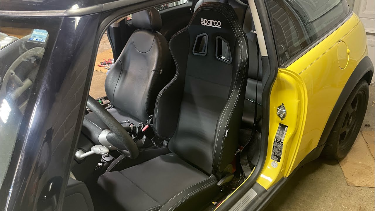 Sparco R100 Seat Install. K Swap Mini Cooper Build Episode 21