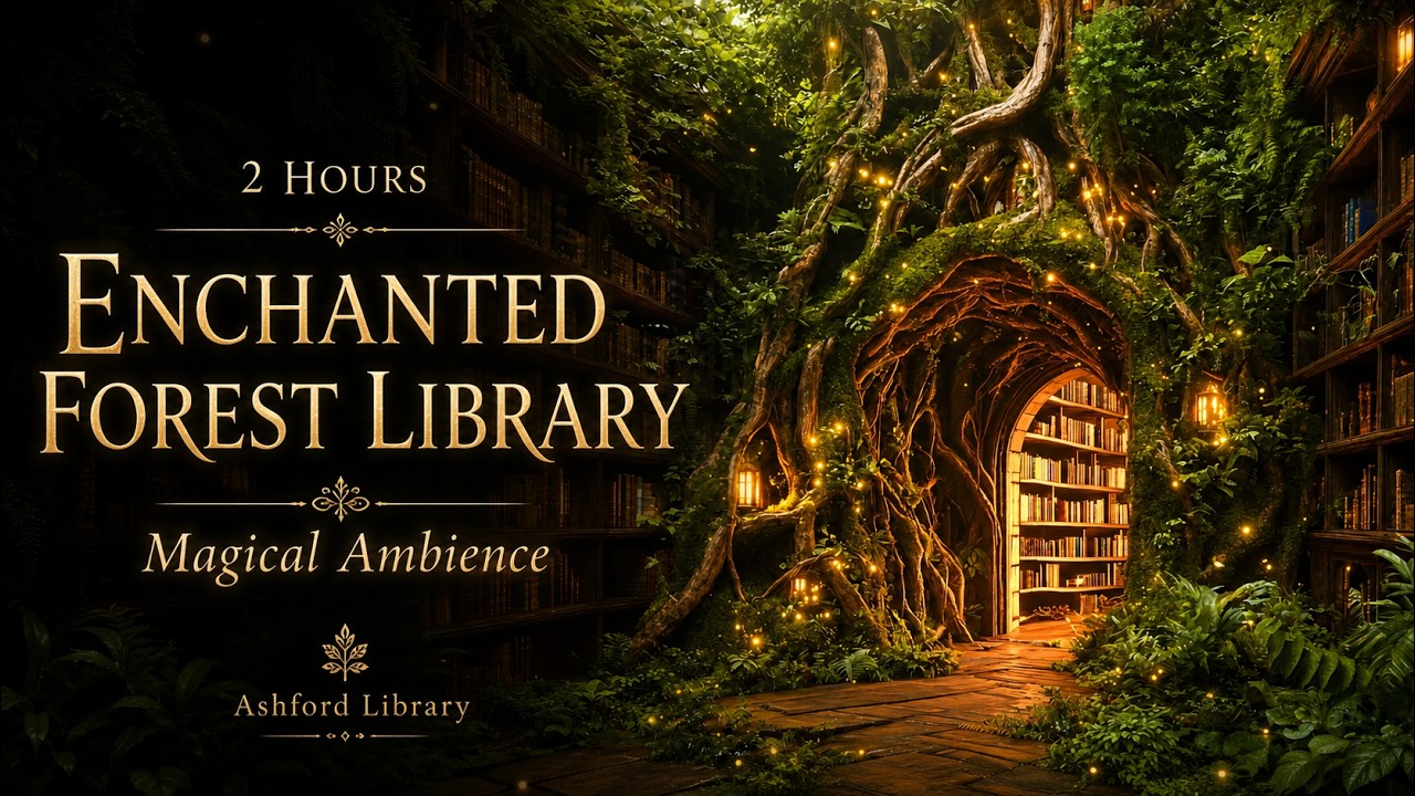 2 Hours of Mystical Forest Music | Firefly Library Ambience 🍃