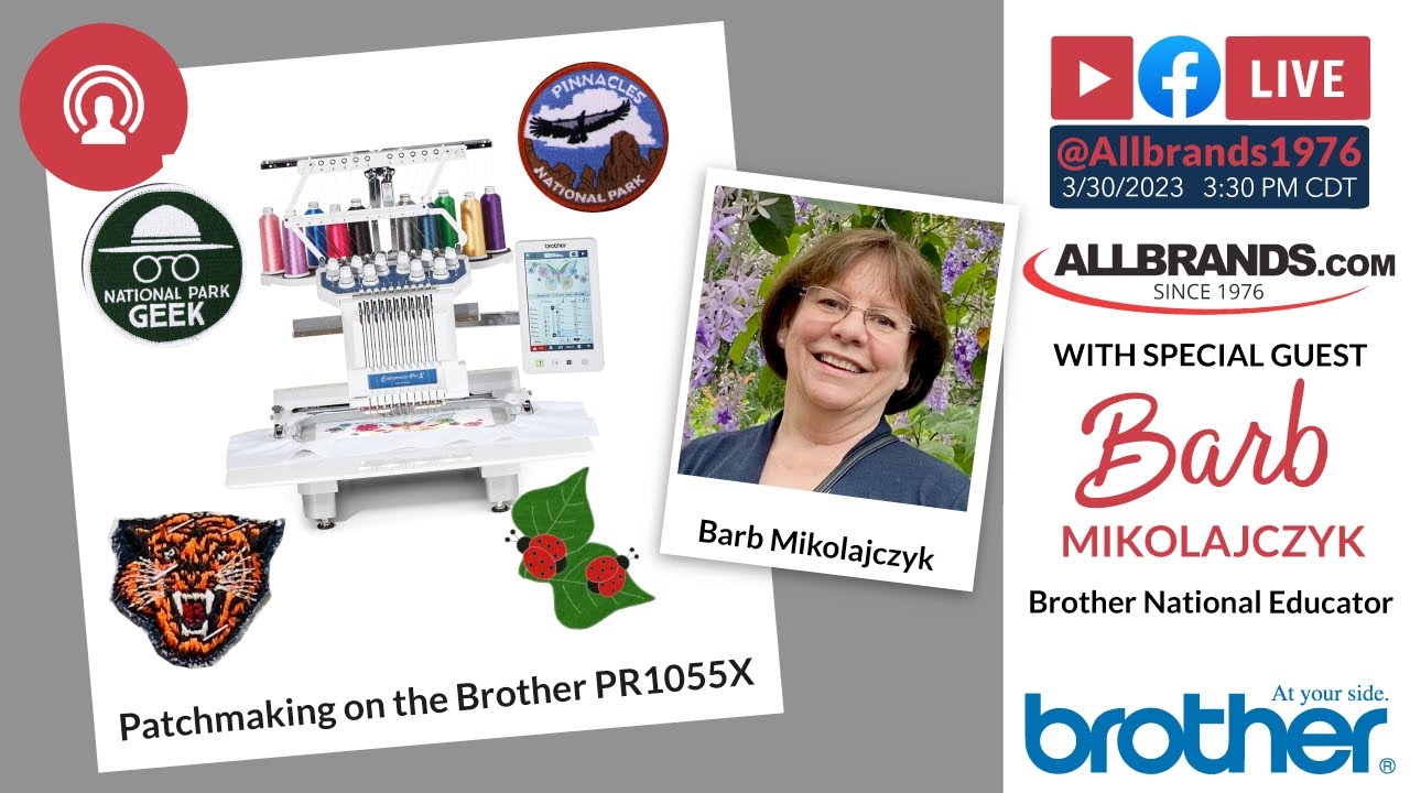 THE ALLBRANDS SHOW | Patchmaking on the Brother PR1055X