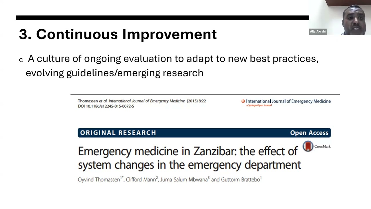 SERIES 11: Quality Improvement at ED MUHAS Emory PEM Lecture Series Nov 2025