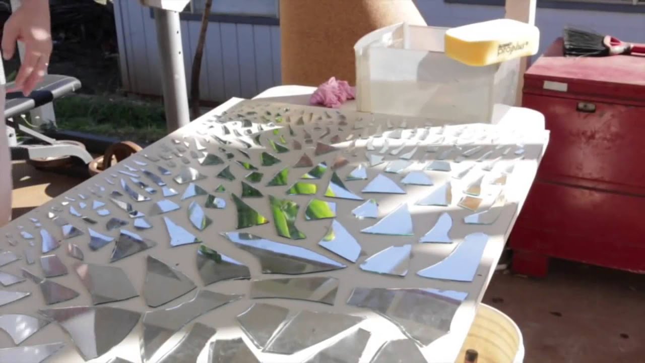 DIY Mirror Mosaic Wall Art