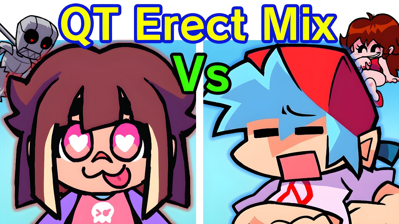 Friday Night Funkin' VS QT: REWIRED - Erect Remix Update (FNF Mod) (BF & GF)