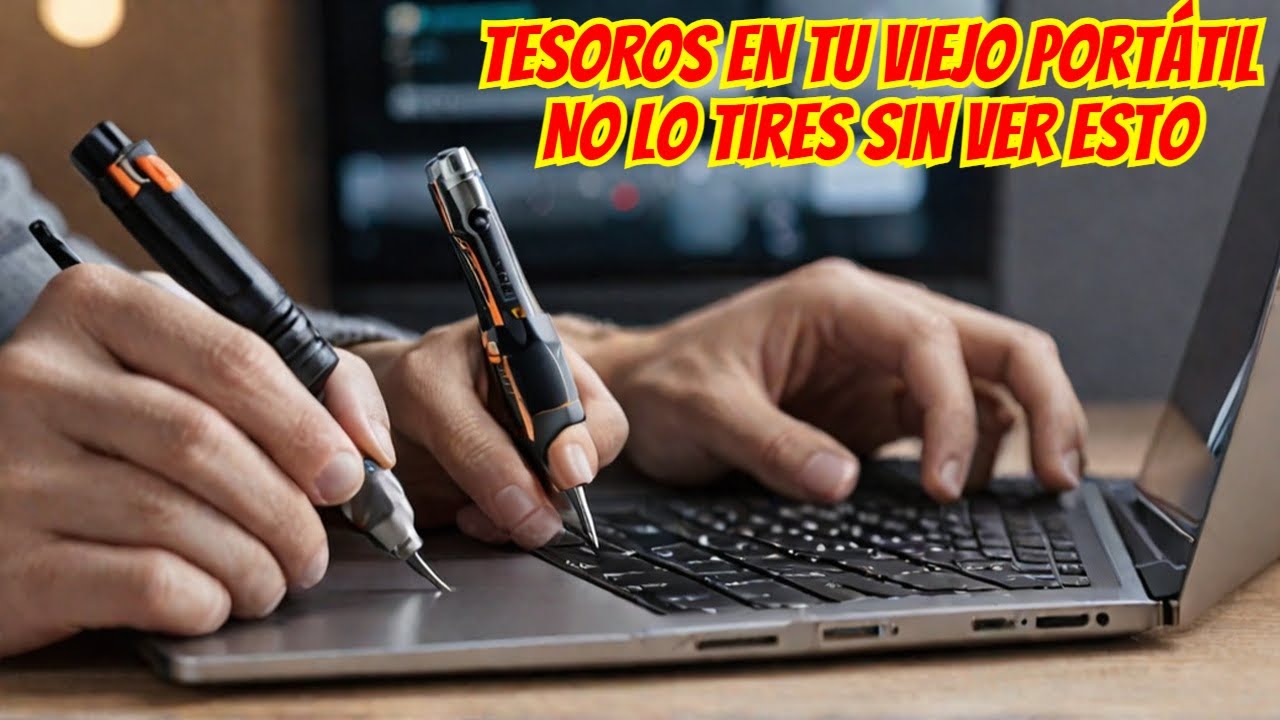 &iexcl;Descubre los tesoros que puedes reciclar de un laptop viejo con un atornillador Kaiweets ES21!