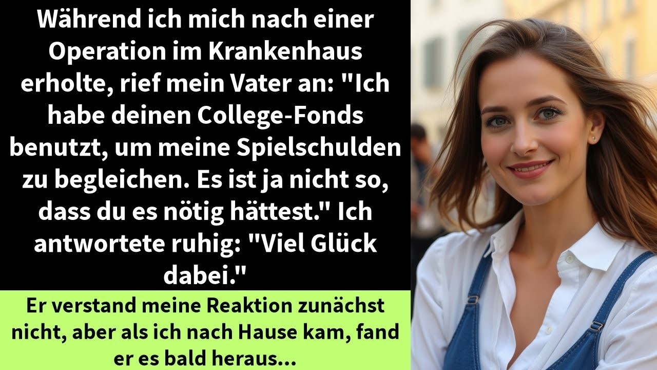 Während ich mich nach einer Operation im Krankenhaus erholte, rief mein Vater an
