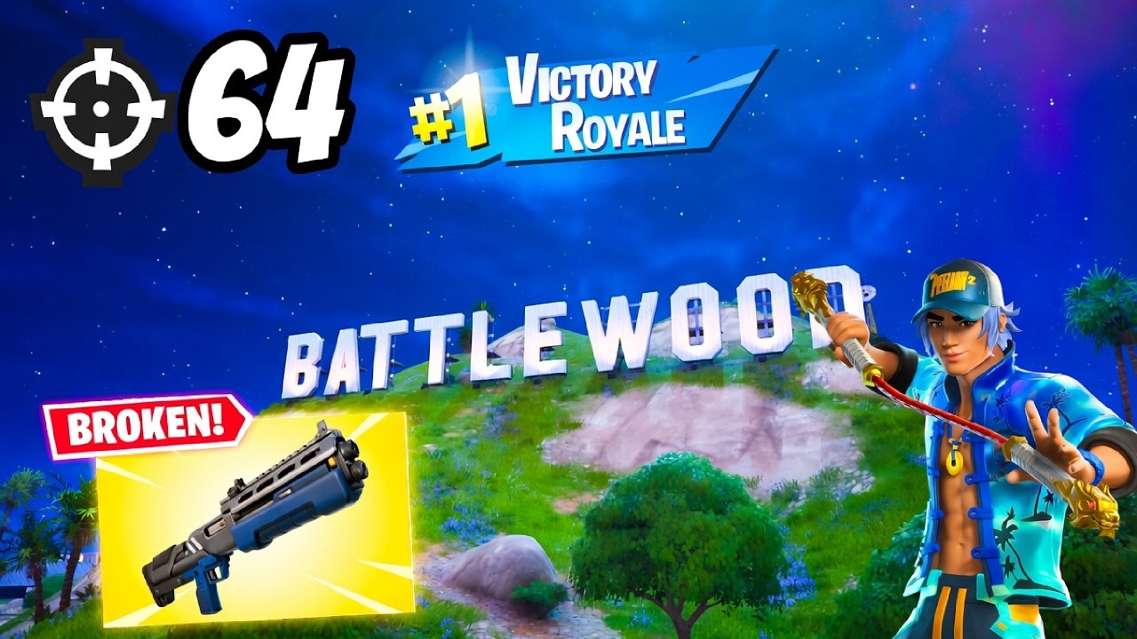 64 Eliminations Zero Build Full Gameplay Wins (Fortnite Chapter 7 Season 1)