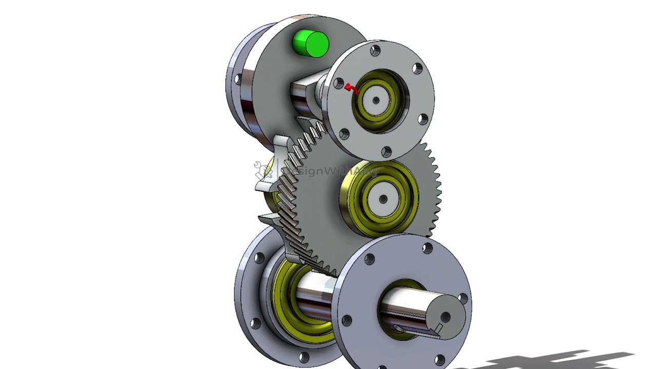 Design Innovation: Geneva Mechanism with Gear (Prototype) #cad   |design  with ajay| #designwithajay
