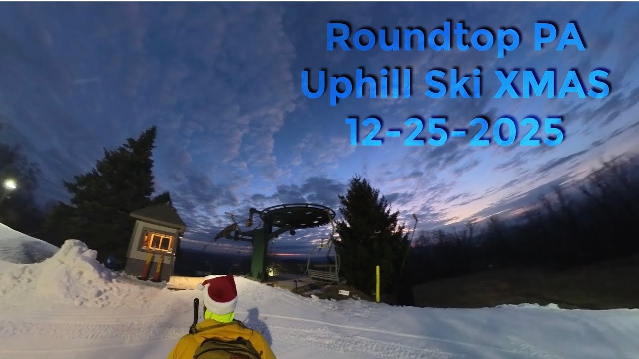 Uphill ski - Roundtop PA XMAS - 12-25-2025