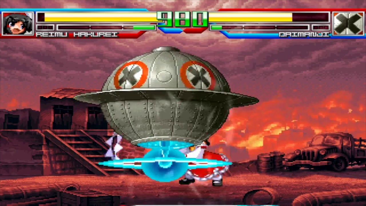 NICK54222 MUGEN: Reimu Hakurei (me) VS Daimanji