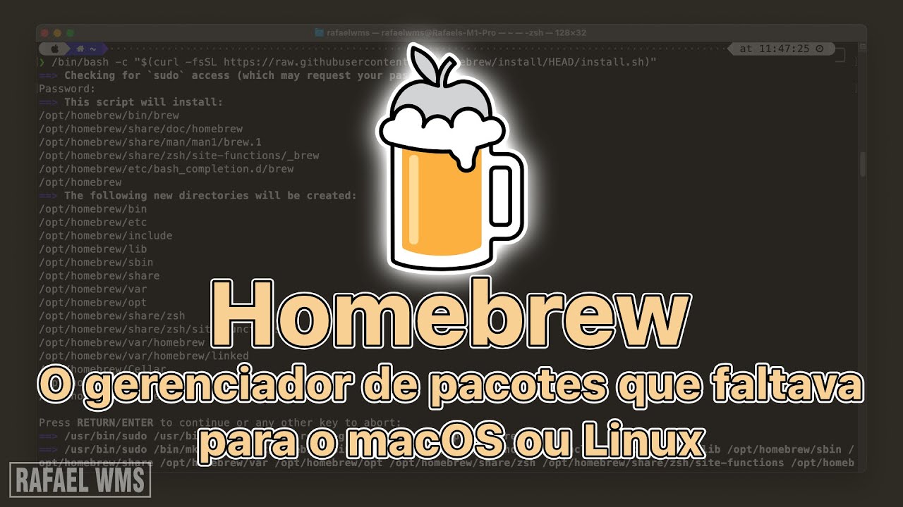 Homebrew - O que &eacute;? Pra que serve? Como Instalar! #macos #linux