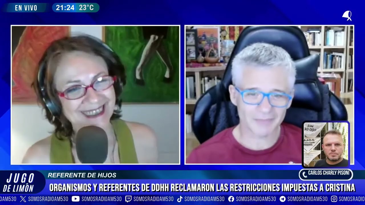 CARLOS CHARLY PISONI ORGANISMOS  REFERENTES DE DDHH Y LAS RESTRICCIONES IMPUESTAS A CRISTINA - JDL