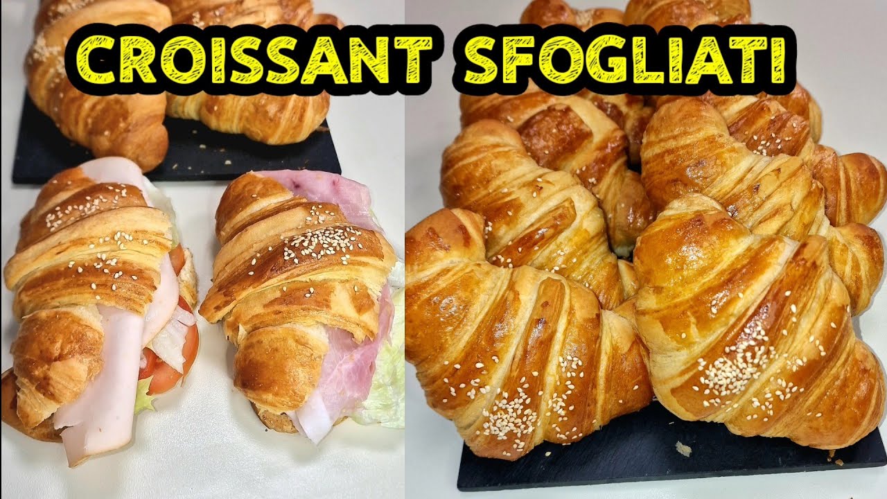 🥐NUOVA RICETTA CORNETTI-CROISSANT CON POCO ZUCCHERO-Ideali per farciture salate e anche dolci-