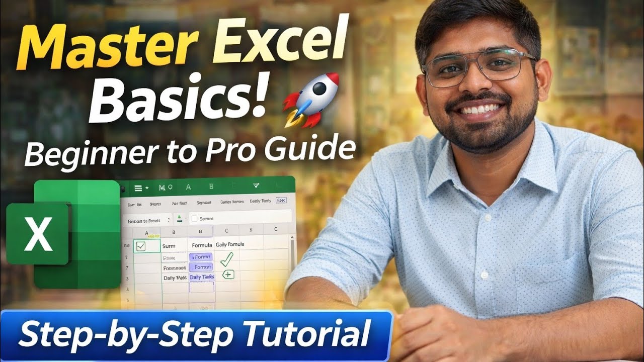 Excel Basics for Beginners 🔥 Learn in 10 Minutes