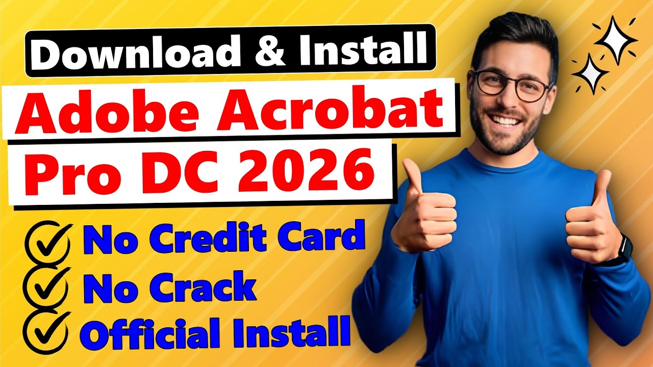 How to Download and Install Adobe Acrobat Pro DC in 2025 Full Version TRIAL without Credit Card