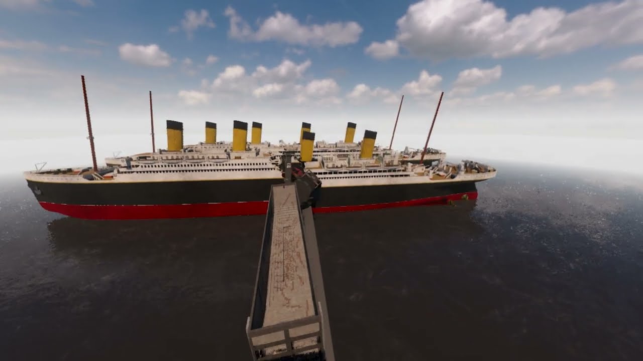 Teardown Train vs Titanic Boat | Brick Playground