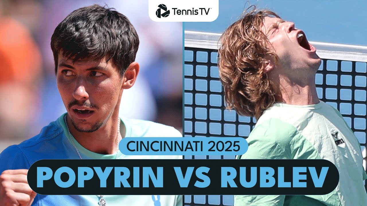 3:30hr Alexei Popyrin vs Andrey Rublev MARATHON 🥵 | Cincinnati 2025 Highlights