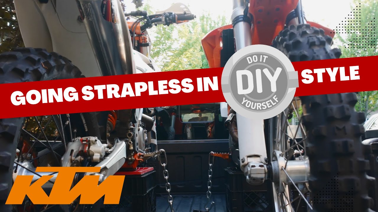 DIY STRAPLESS DIRTBIKE TIE DOWN. DITCH THOSE STRAPS ONCE AND FOR ALL