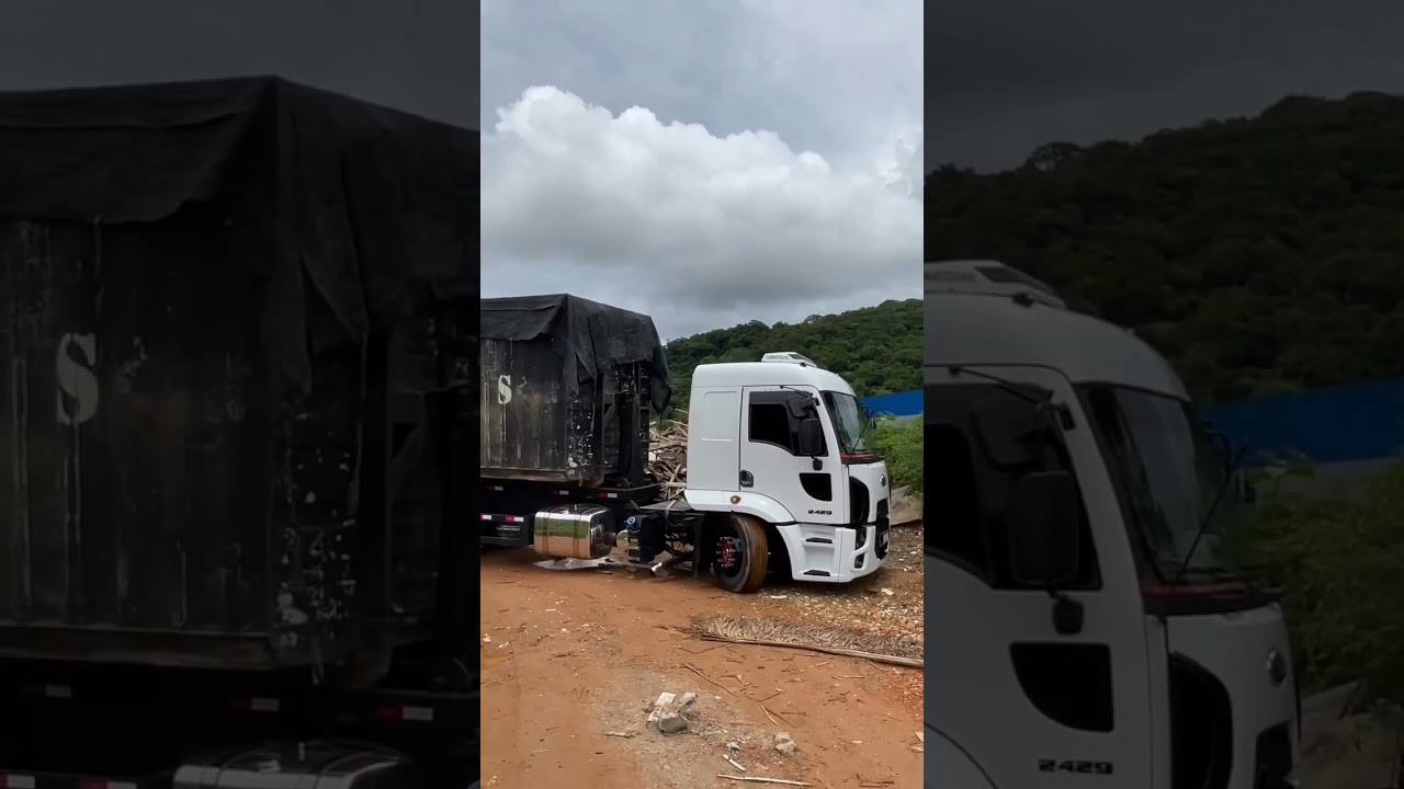 ford cargo 2429 escape direto.