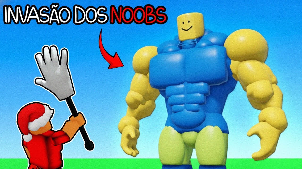 Tente sobreviver à INVASÃO DE NOOBS no ROBLOX...