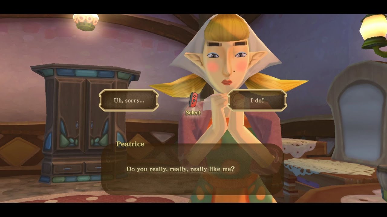 The Legend Of Zelda Skyward Sword Side Quest ~ Dating.... Peatrice???