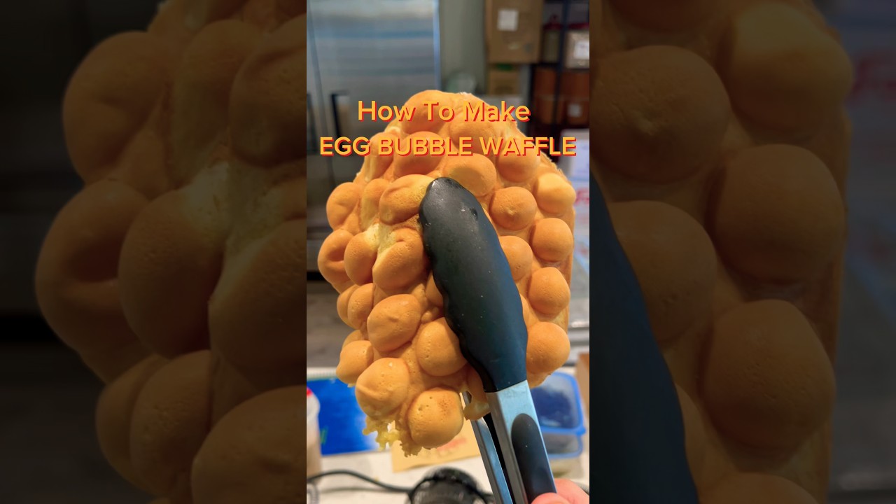 How to Make the PERFECT BUBBLE WAFFLE #shorts #food