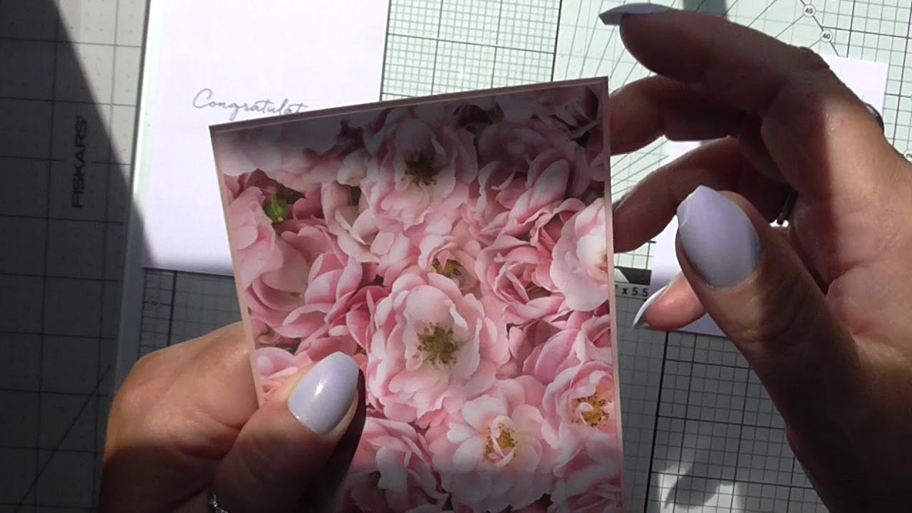 Petal Promenade wedding card using Stampin Up products