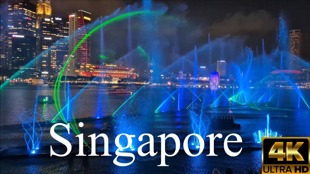 Exploring Singapore I 2025 I 4K I Part 3 : Spectra – A Light & Water Show