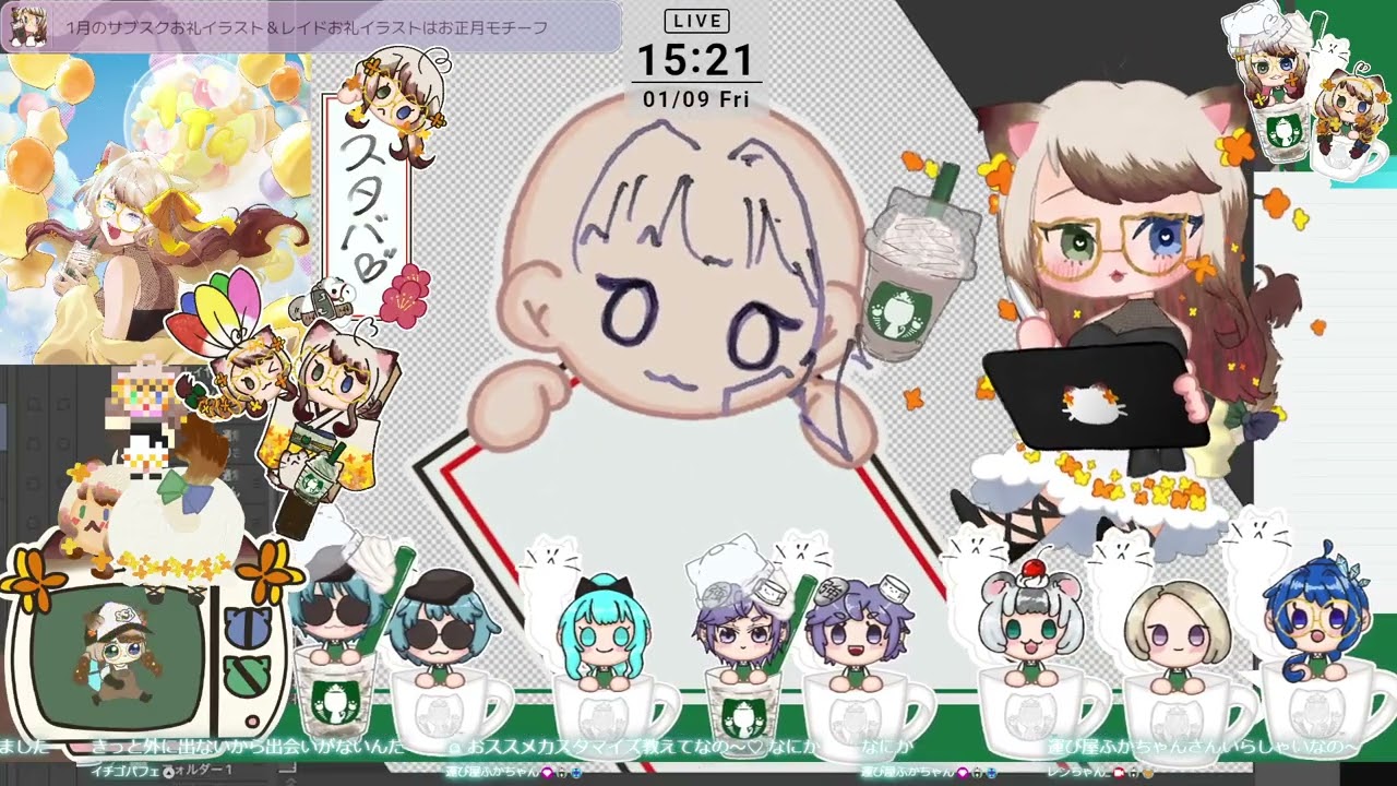 【お絵描き】 ガチャ設定できたのかな？今日も今日とて色々描かなきゃ���