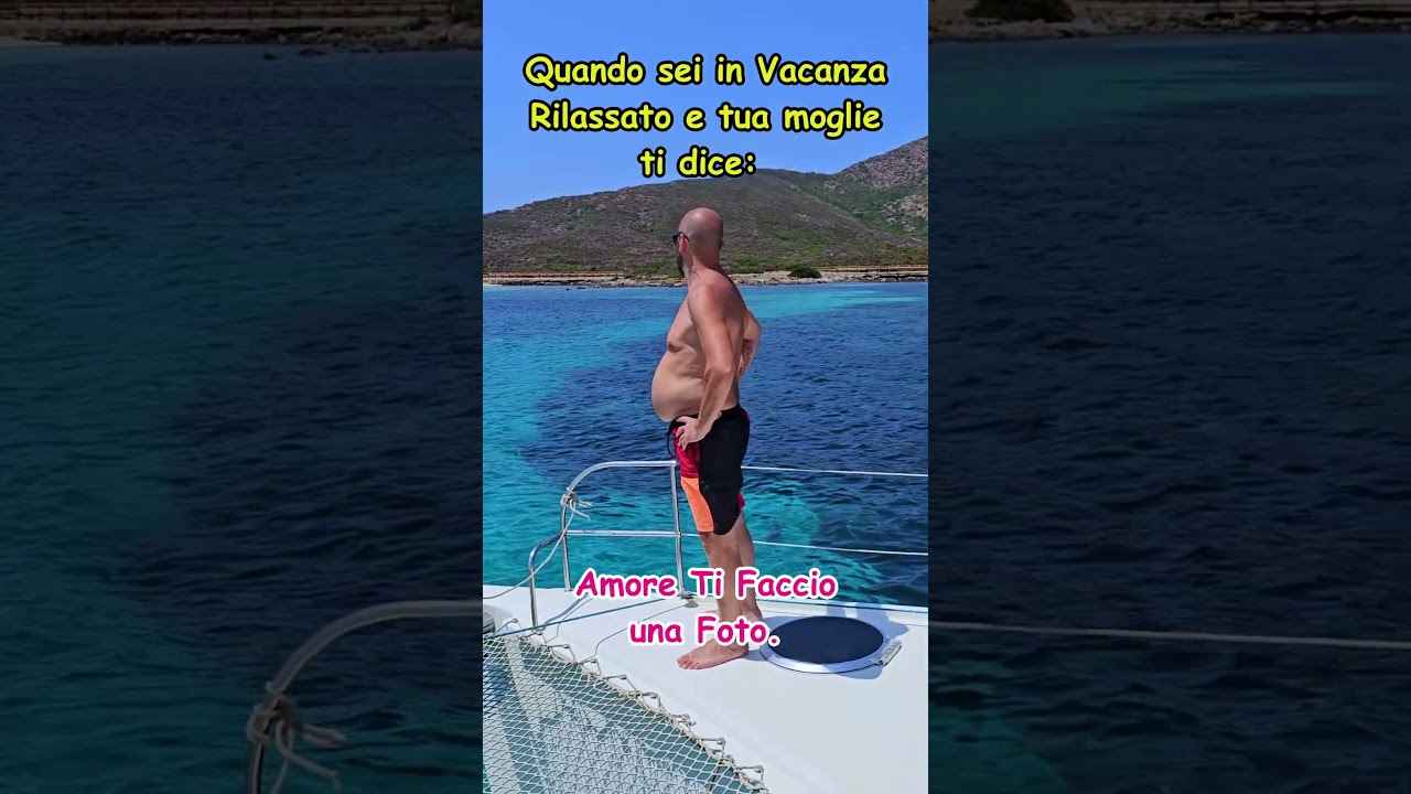 ⛱️ Quando sei in Vacanza Rilassato. #SaLeNPepperShow #vacanza #mare #barca #funny