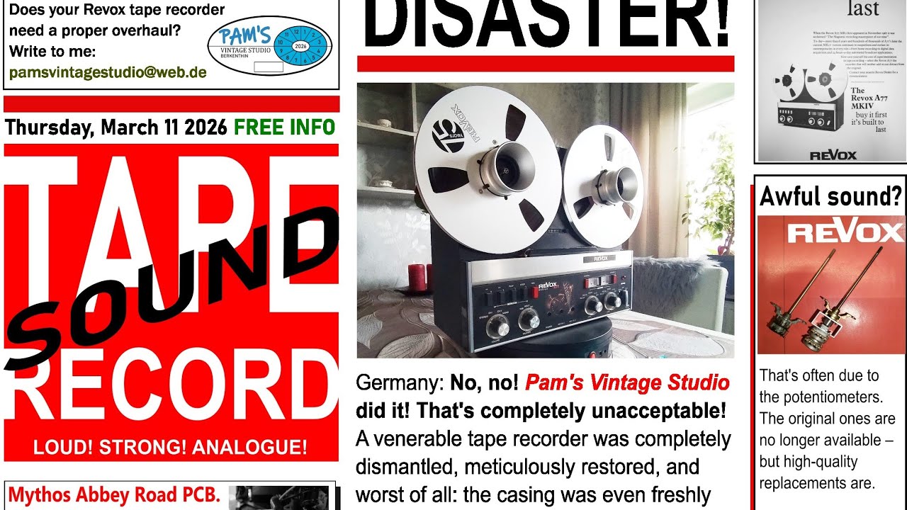 Revox A77 MKIV 2-Spur von 1978. Eine der allerletzten A77!