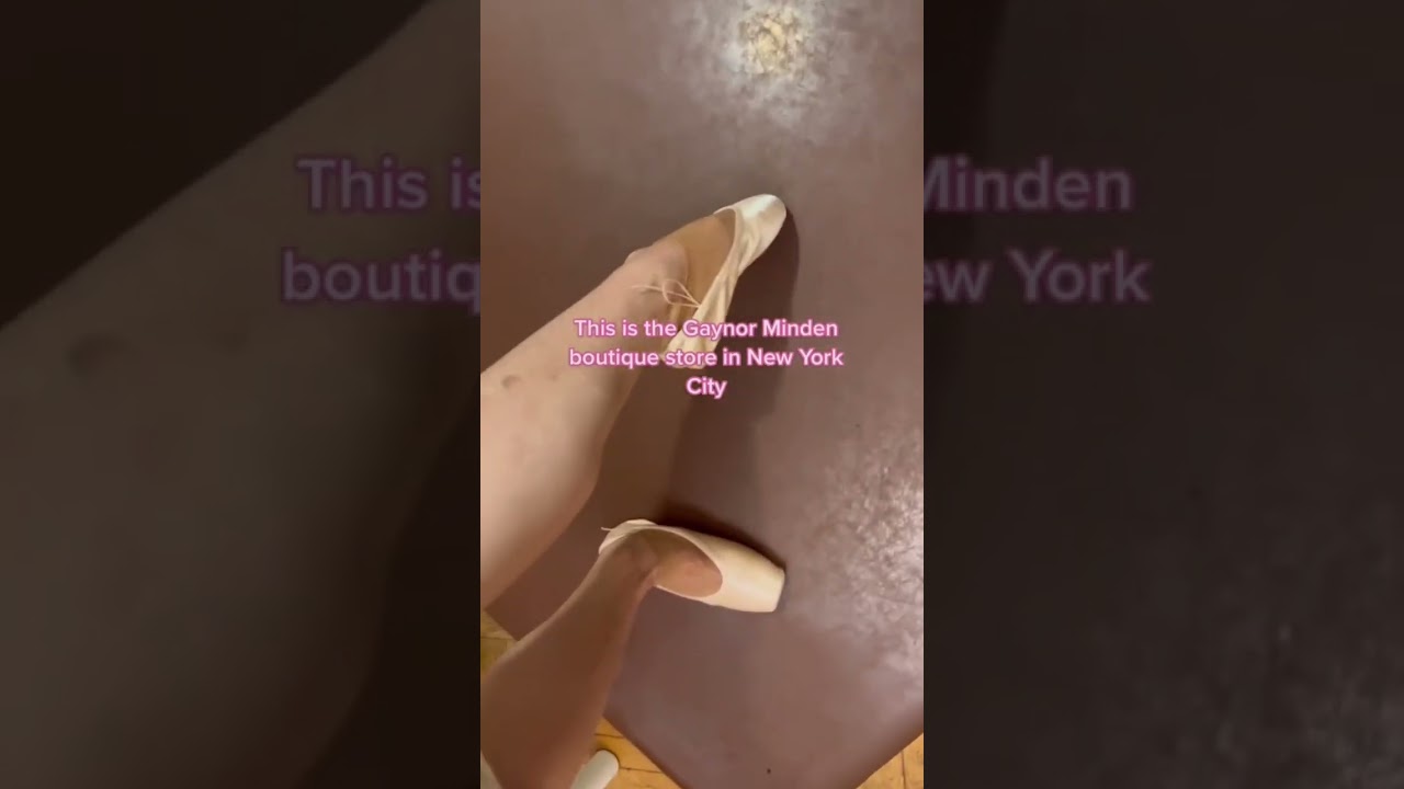 Getting new pointe shoes in NYC boutique store! #gaynorminden #gaynorgirl #pointeshoes