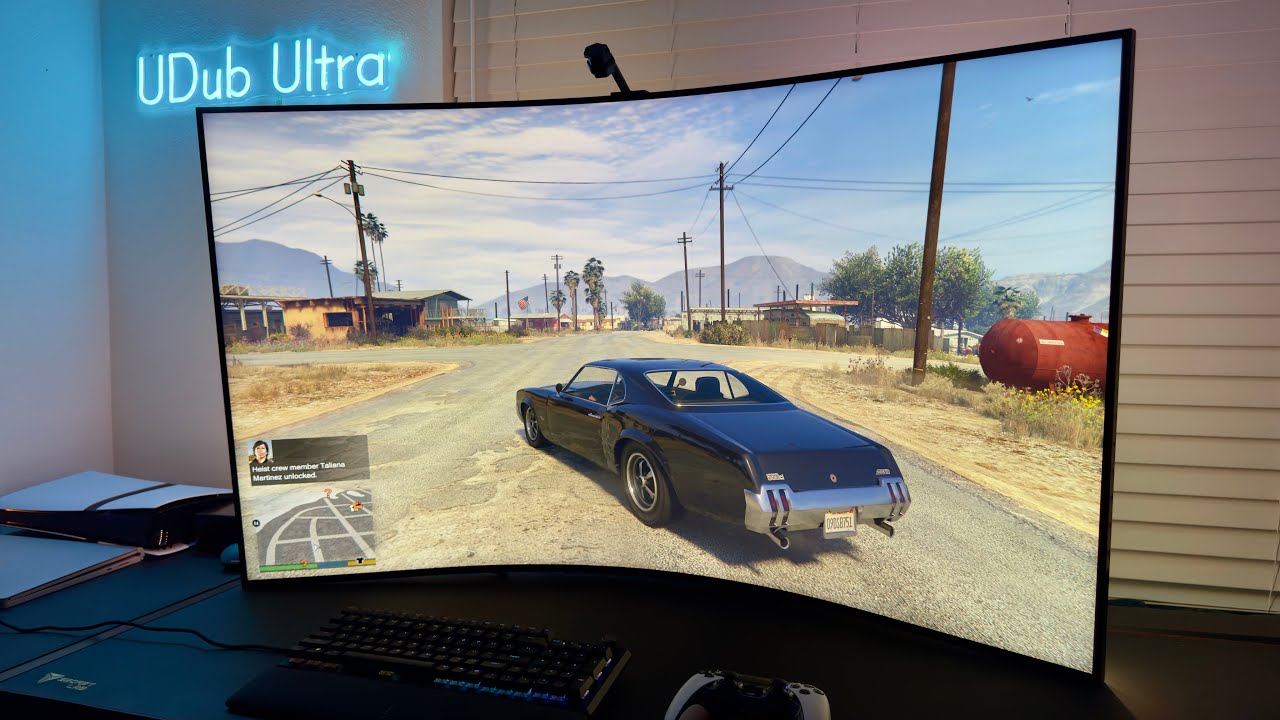 GTA 5 Enhanced with DLSS 4.5 looks GREAT | 4K RTX HDR Gameplay on a Samsung Odyssey Ark 2nd Gen