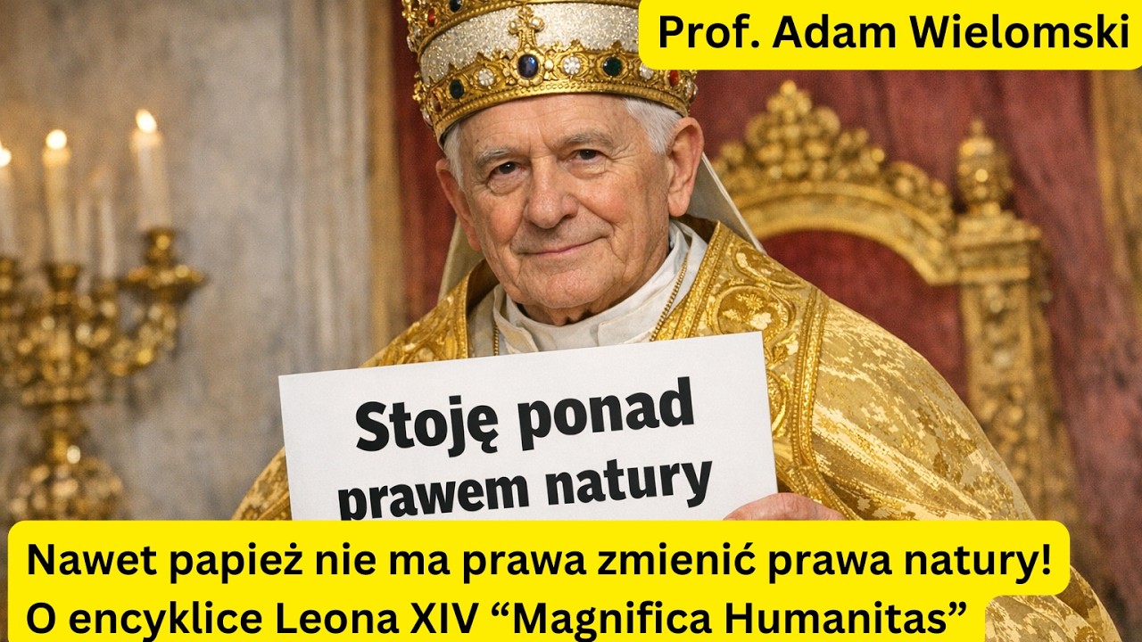 Papież nie ma prawa zmienić prawa natury! Encyklika &ldquo;Magnifica Humanitas&rdquo; - prof. Adam Wielomski