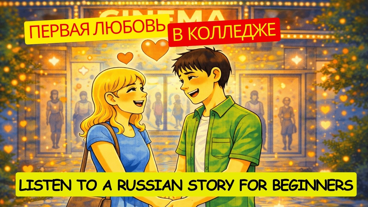 Russian Listening Practice: “My First Love” – Slow Story ( A1-A2 Level)