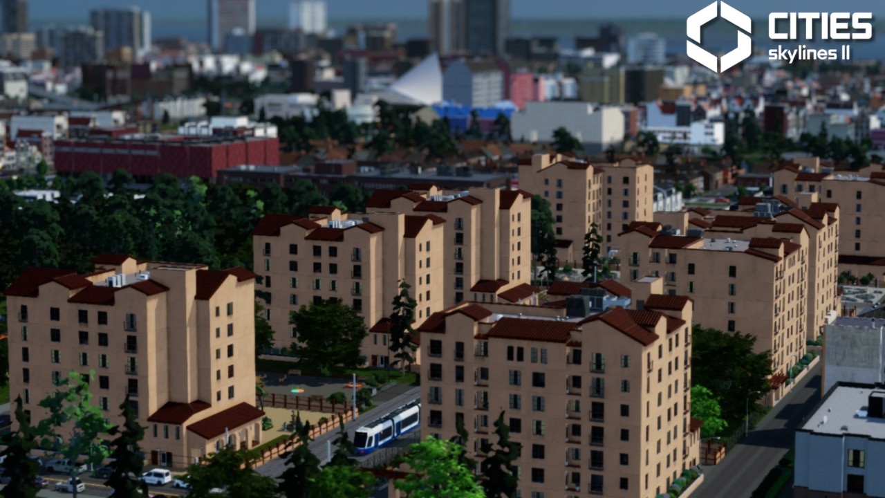 Я построил самый удобный для пеших прогулок жилой комплекс в Cities Skylines 2.