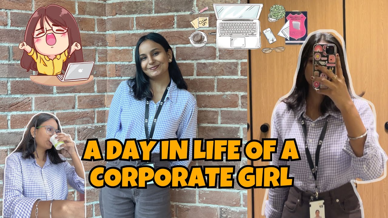 [Vlog 1]A day in life of a corporate girl ft. work from office 💻 | EY Hyderabad office | EY GDS
