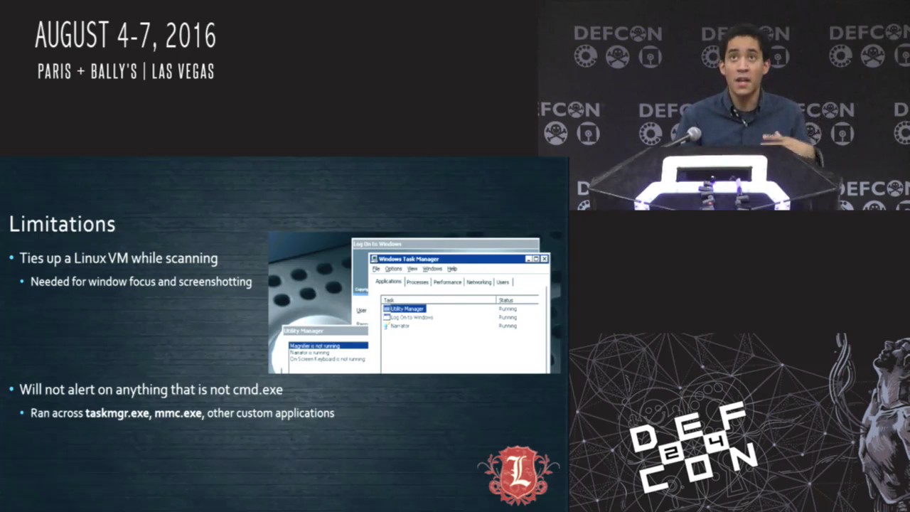 DEF CON 24 - Linuz, Medic - Sticky Keys To The Kingdom: Pre auth RCE