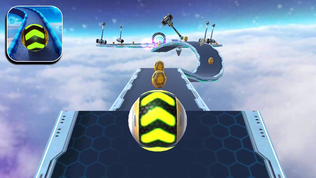 Space Rolling Balls Race Gameplay Speedrun Level 523