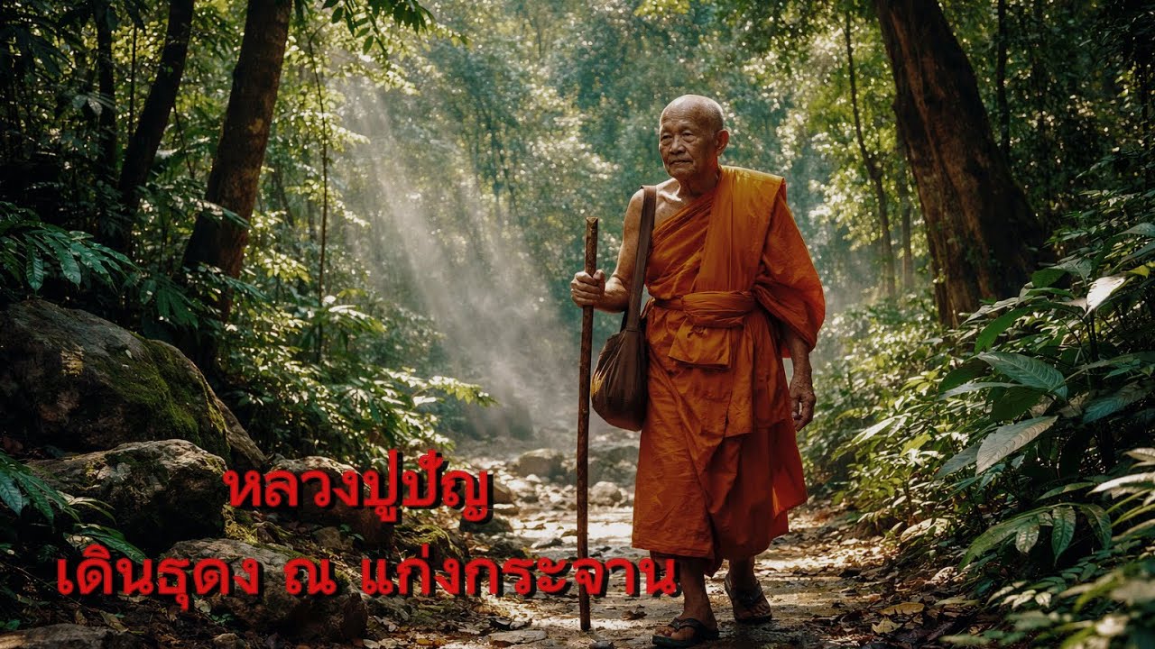 หลวงปู่ปัญ เดินธุดง ณ แก่งกระจาน