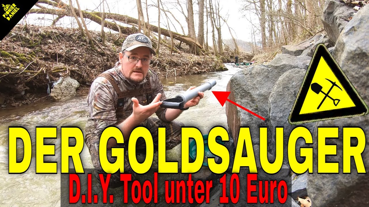 Goldwaschen - Mit der Handerson Pumpe am Bedrock Gold snipen #outdoor #goldwaschen #goldpanning