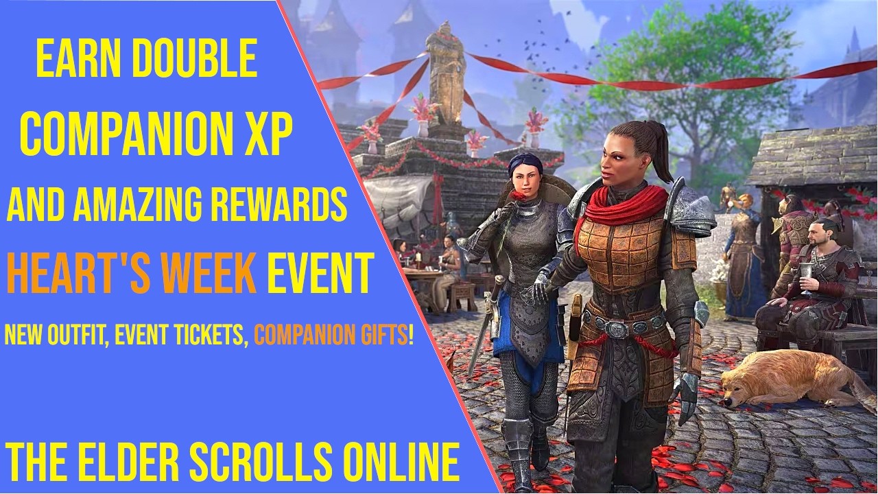 Earn Double Companion XP with the Heart's Week Event in ESO 2026!