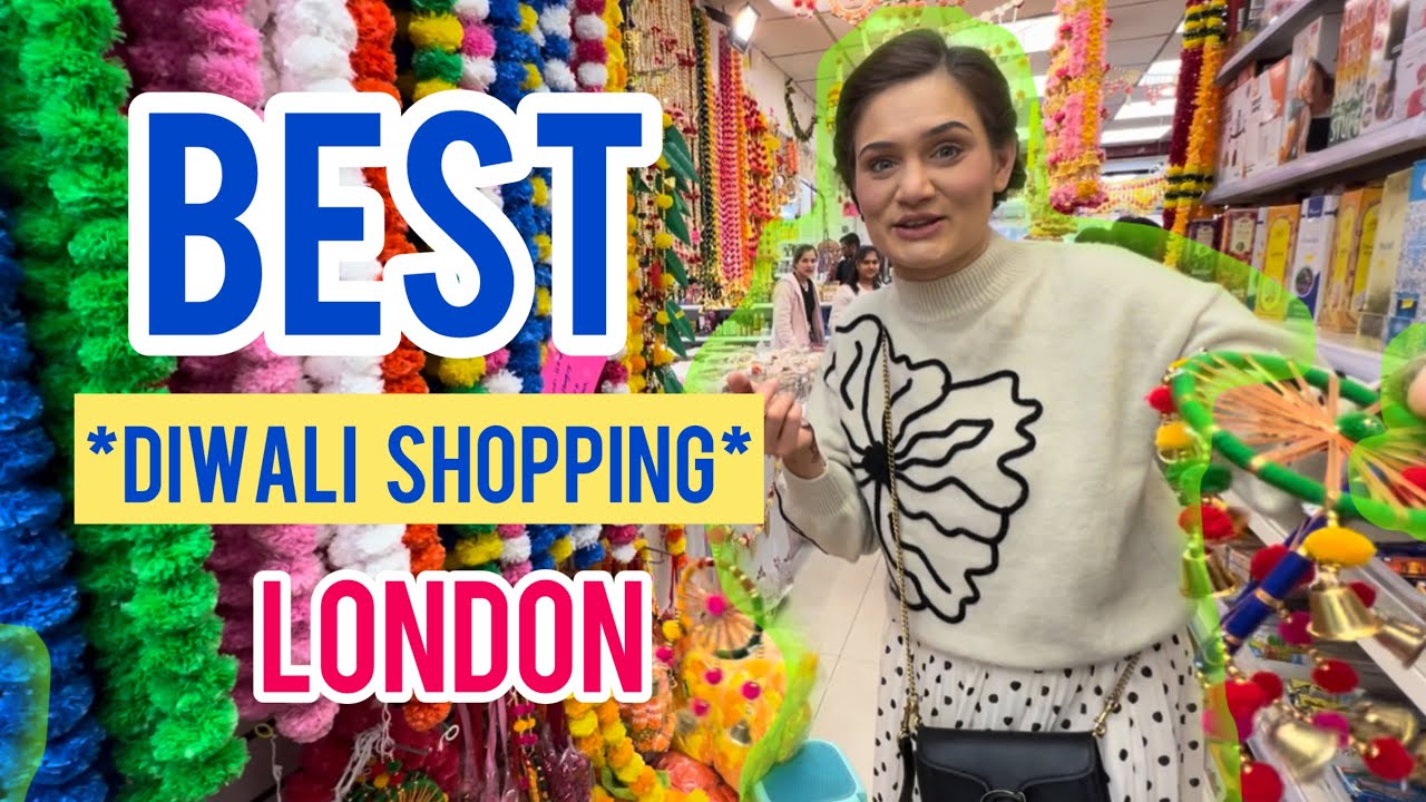 BEST *DIWALI SHOPPING* IN LONDON | DIWALI PREPS | Price Deals + Indian Clothes + Gifts + Parking 🎫 😩