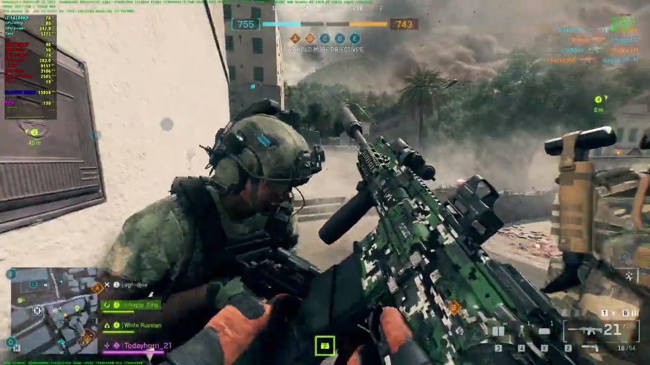 Battlefield 6 2K High Graphics FSR 4 ON (i7 14700kf+RX9070XT)