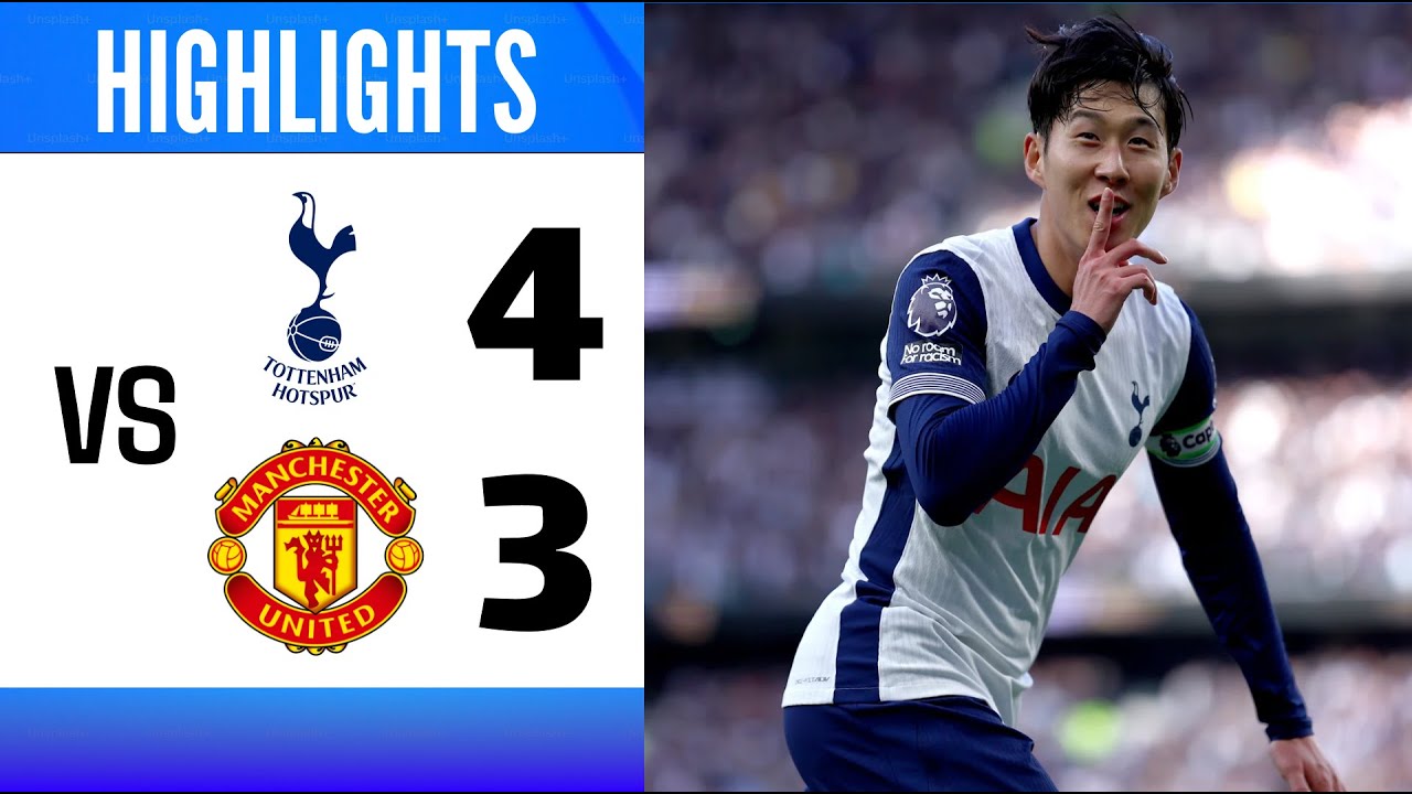 Heung-Min Son’s Stunning Corner Goal⚽ Tottenham Hotspur 4 - 3 Man Utd | Highlights