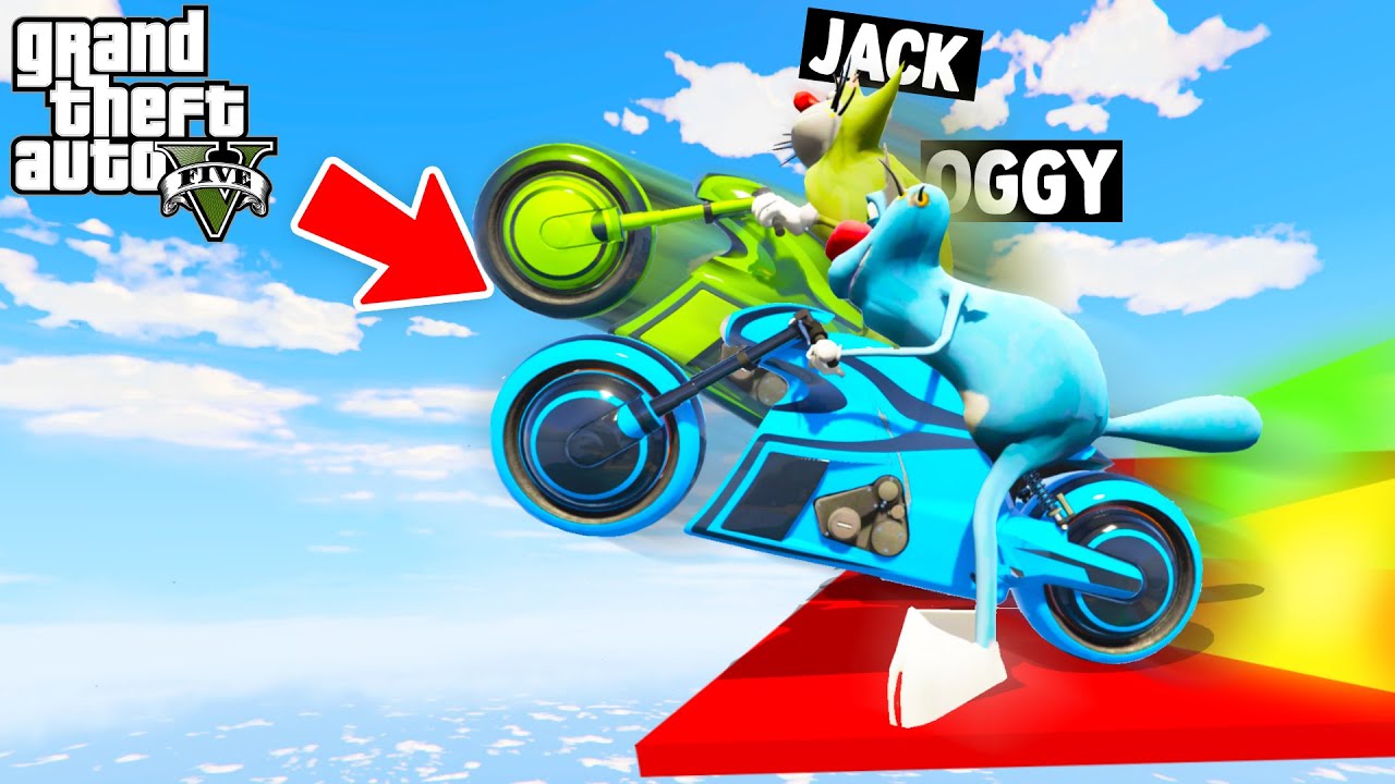OGGY RUNNING TO WIN FROM JACK AND PINKA 🤣🤣 In DEADLY DEADLINE Challenge😱! GTA5