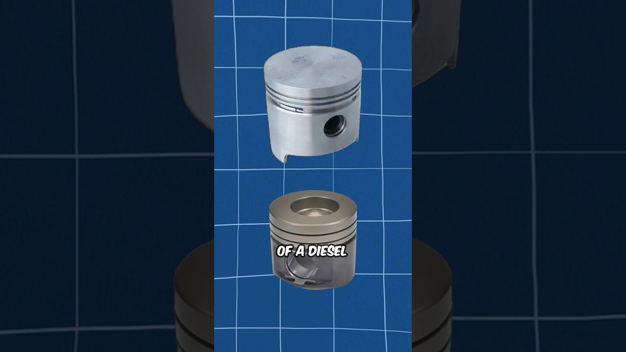 Difference Between Petrol And Diesel Engine Piston ⚙️