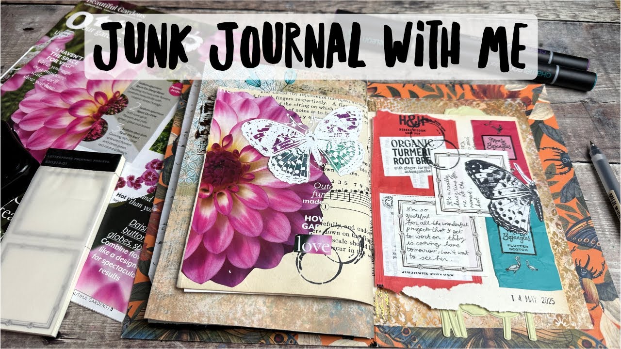 Junk Journal With Me | Using Packaging & Magazine Cut-Outs